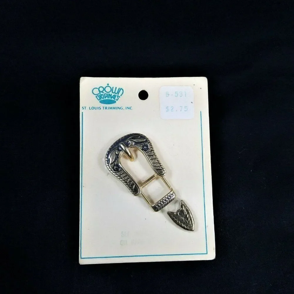 Vintage Belt Buckle with Tip